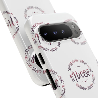 Google Pixel Tough Case - Nurse Circle  - White