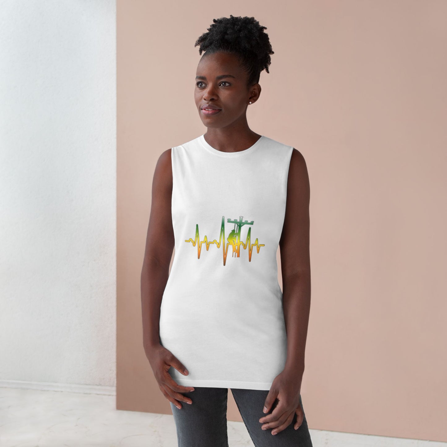 Lineman Tank - Lineman Heartbeat - gradient