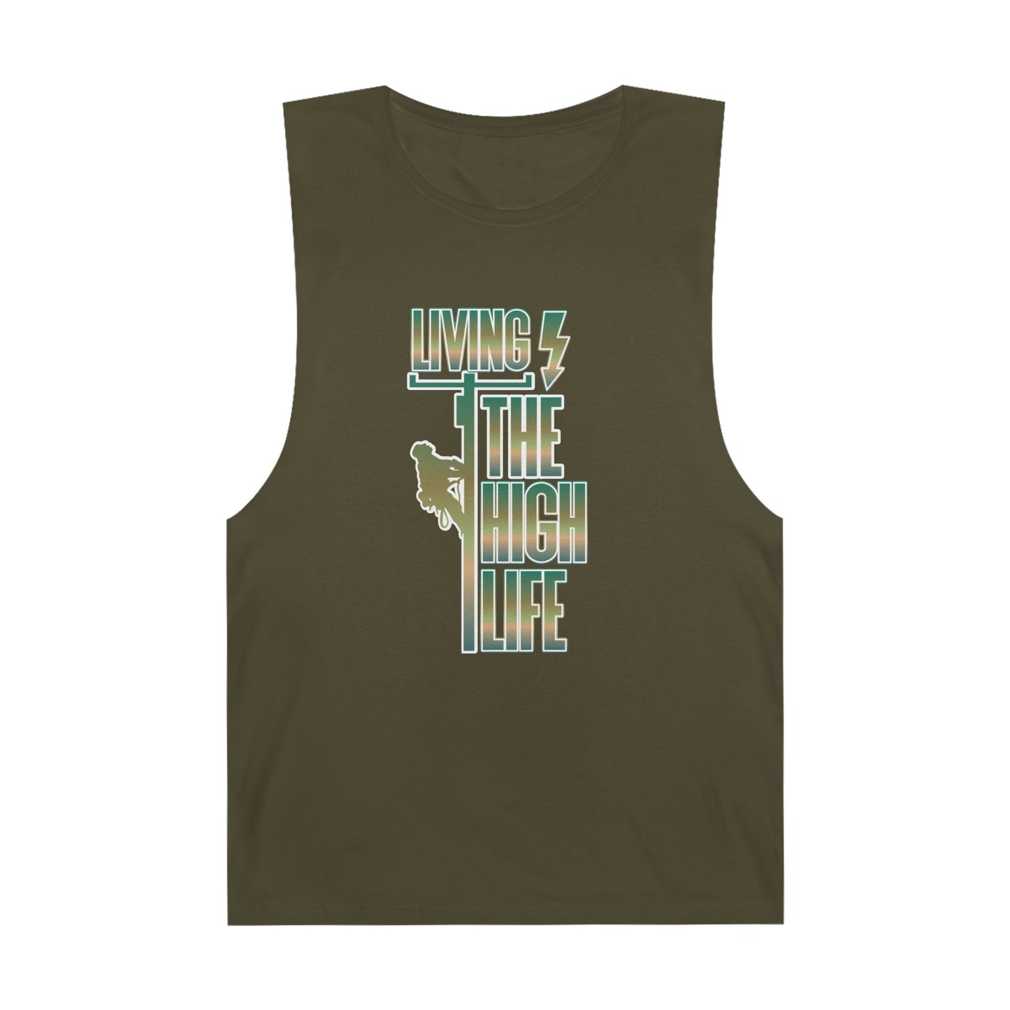 Lineman Tank - Living The High Life-copper patina