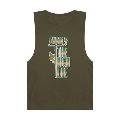 Lineman Tank - Living The High Life-copper patina