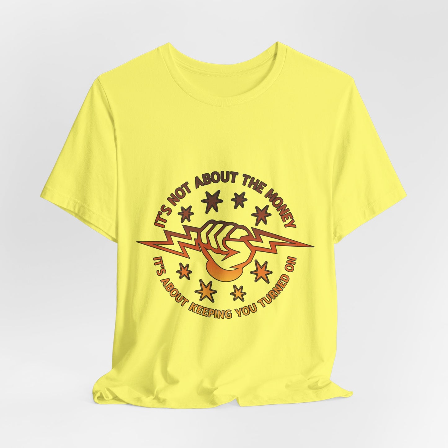 Lineman T-shirt - Its Not About The Money-sky 24