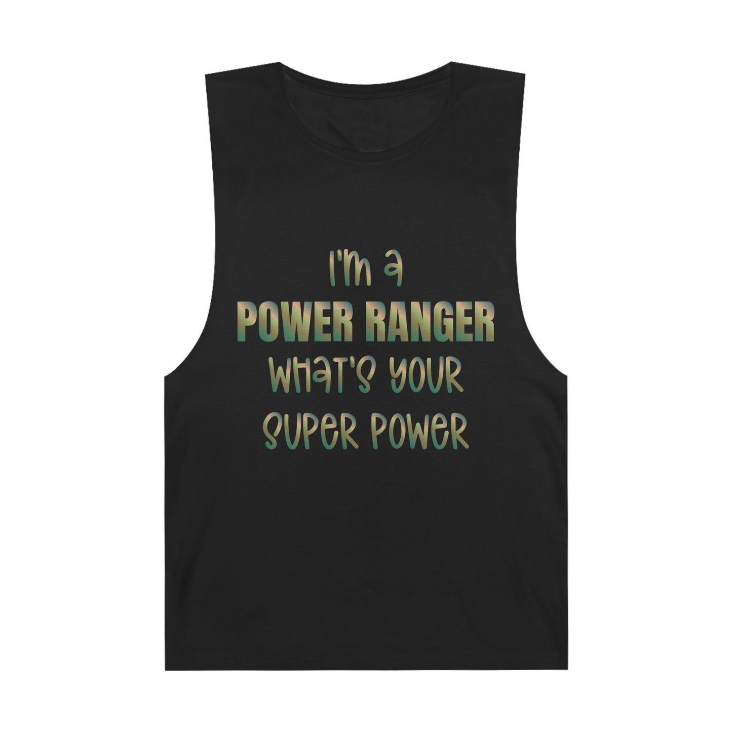 Lineman Tank - power ranger super power copper patina