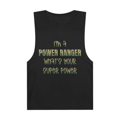 Lineman Tank - power ranger super power copper patina