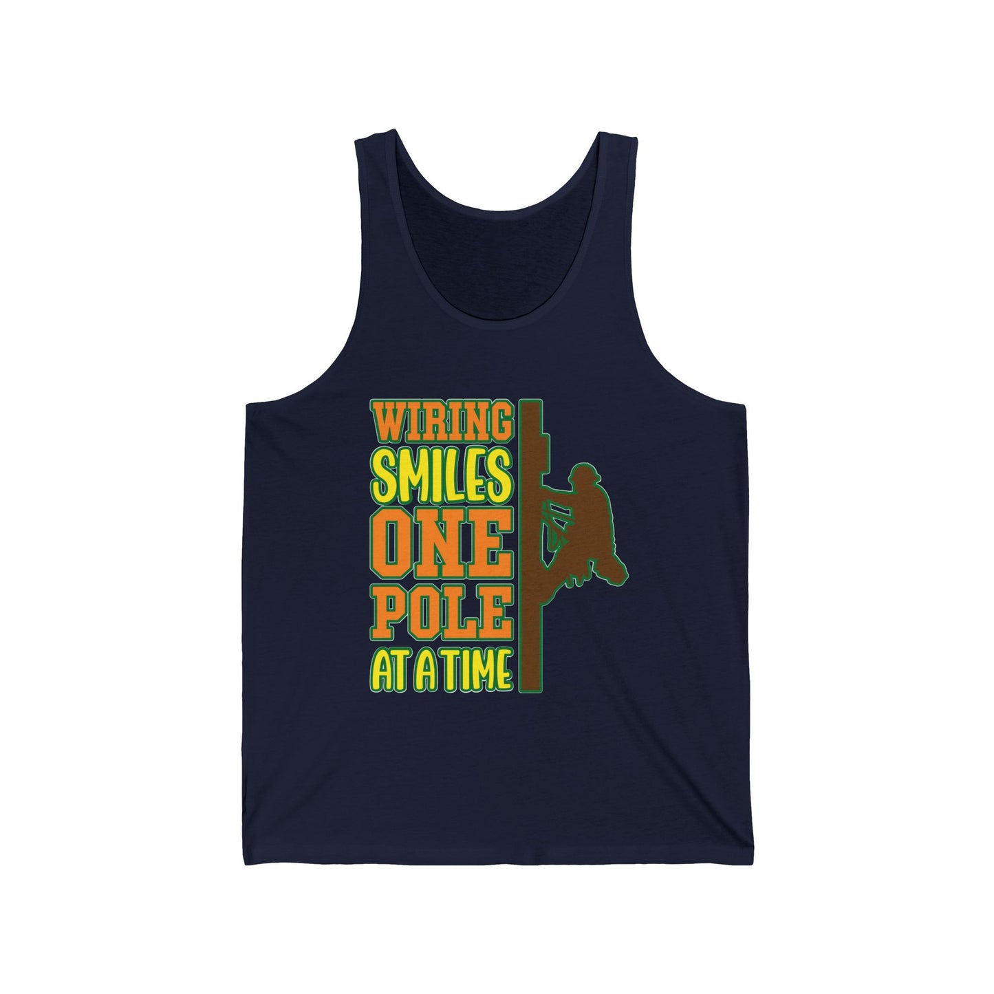 Lineman T-shirt - Wiring Smiles One Pole At A Time-color