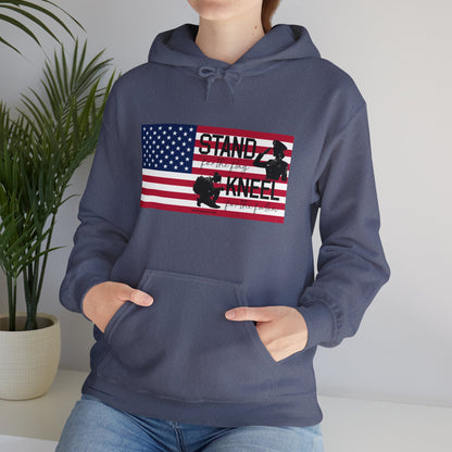 Gildan Stand for the Flag, Kneel for the Fallen Hoodie (Female)