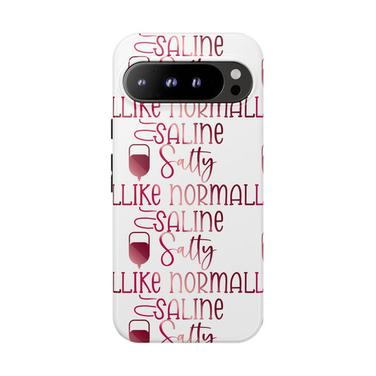 Google Pixel Tough Case - Salty Saline Like Normal Saline - White