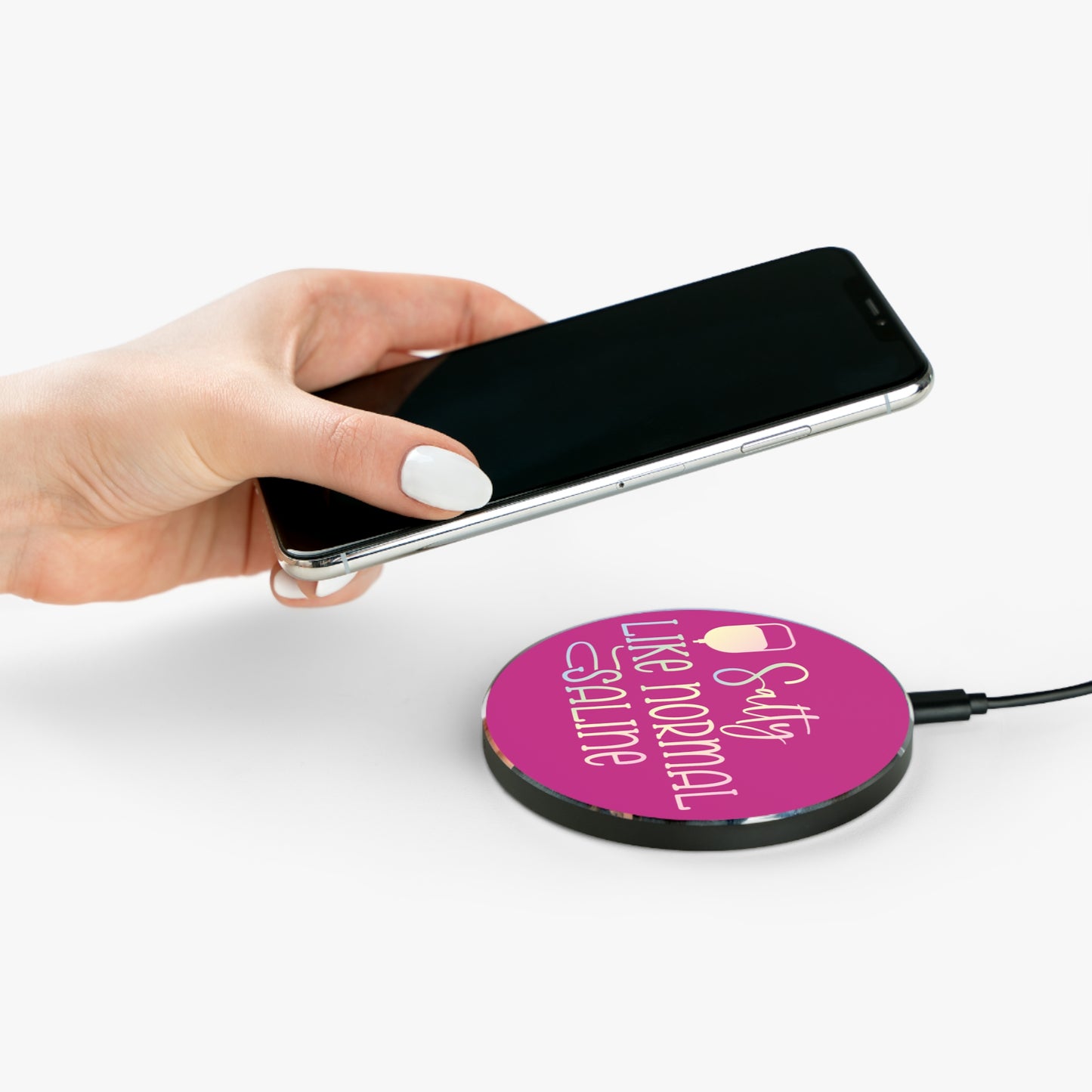 Salty Saline Wireless Charger | Fast Charging Pad for Healthcare Professionals