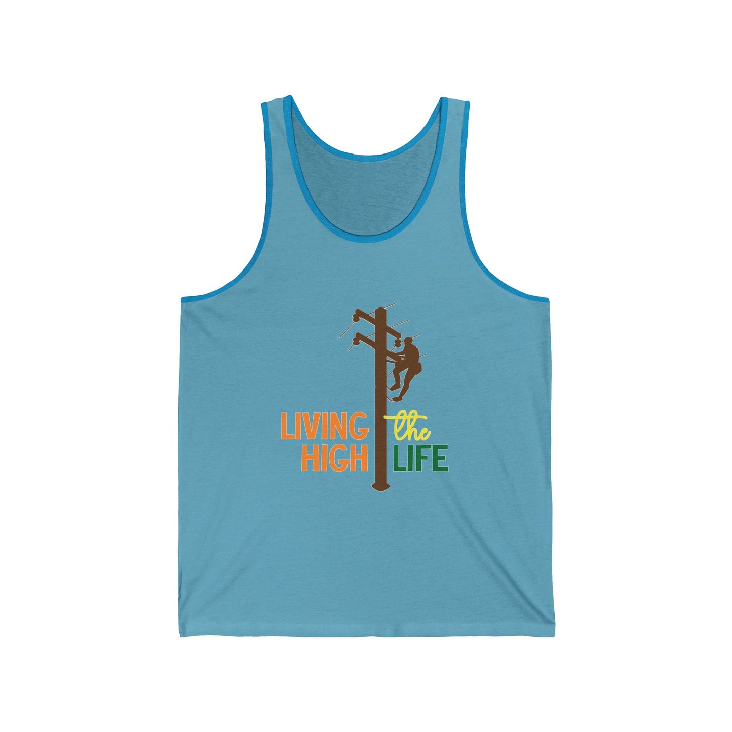 Lineman T-shirt - living the high life - color