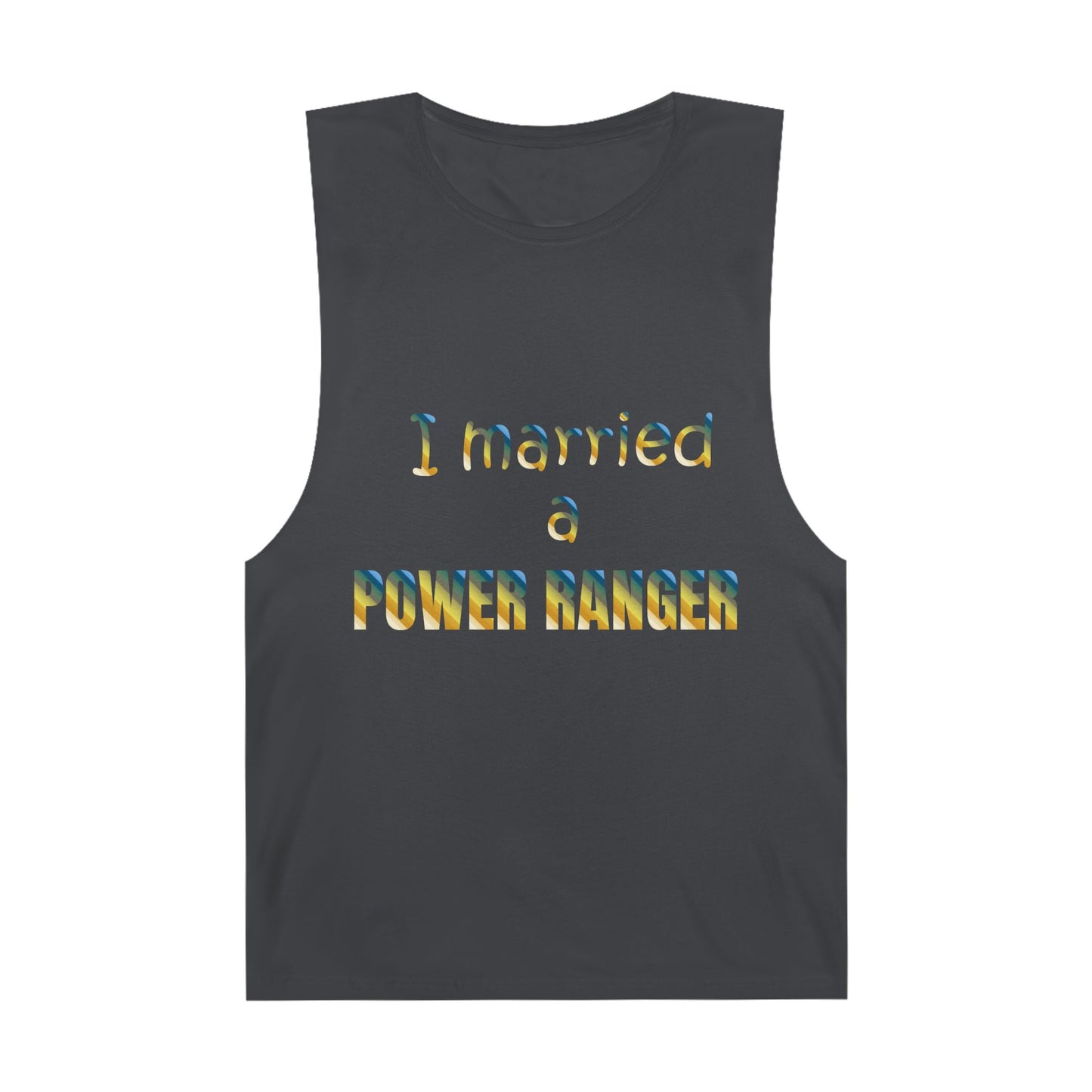 Lineman Tank - Married a Power Ranger colored chrome