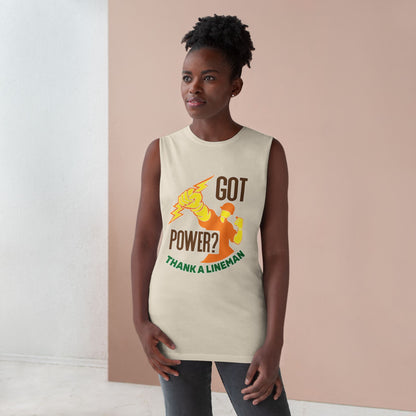 Lineman Tank - Got Power Thank A Lineman - color