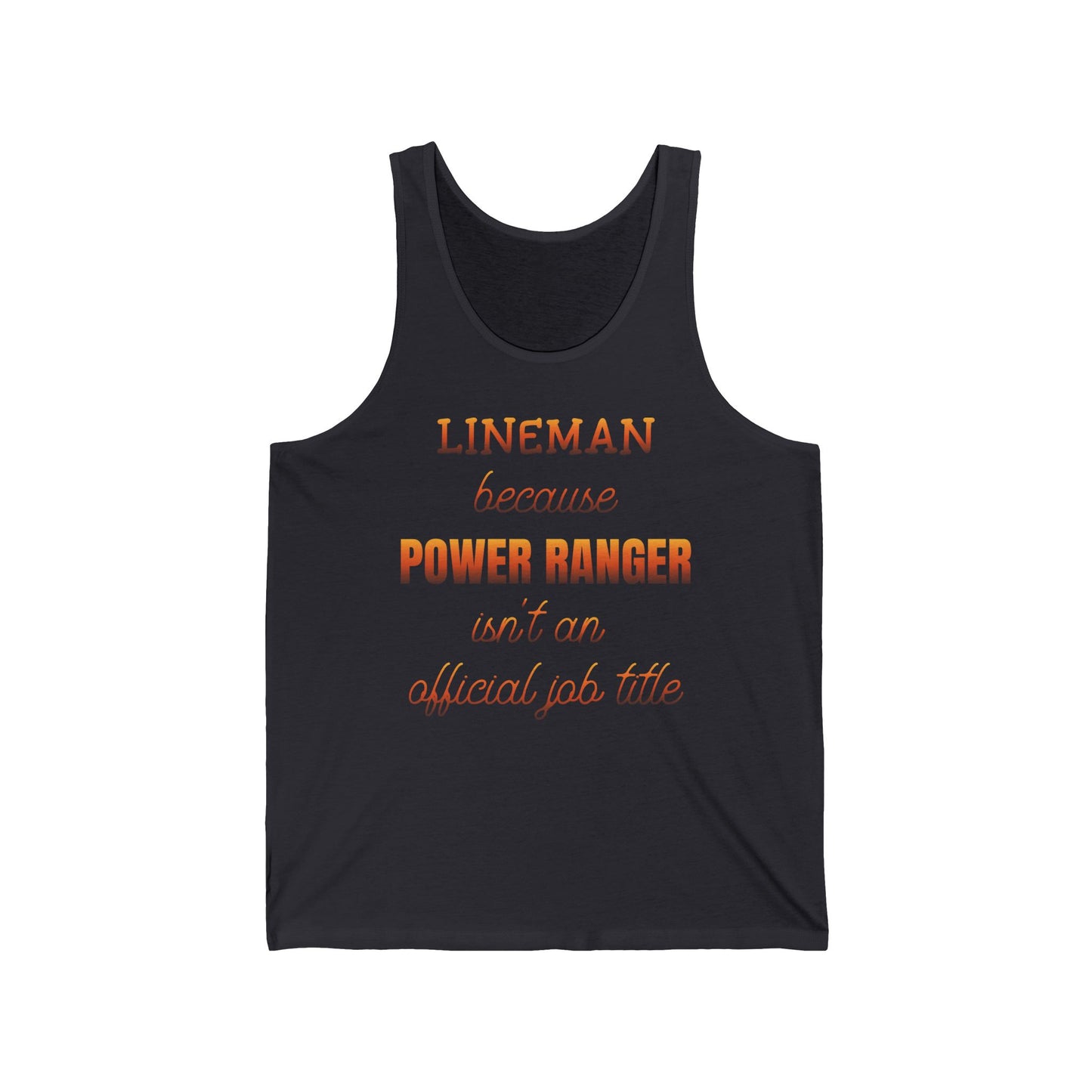 Lineman Tank - Power Ranger job title sky 24