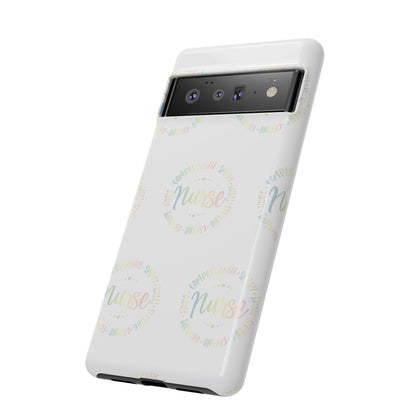 Google Pixel Tough Case - Nurse Circle  - White
