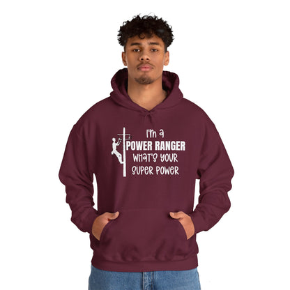 Gildan Hoodie - I'm a Power Ranger What's Your Super Power (male)