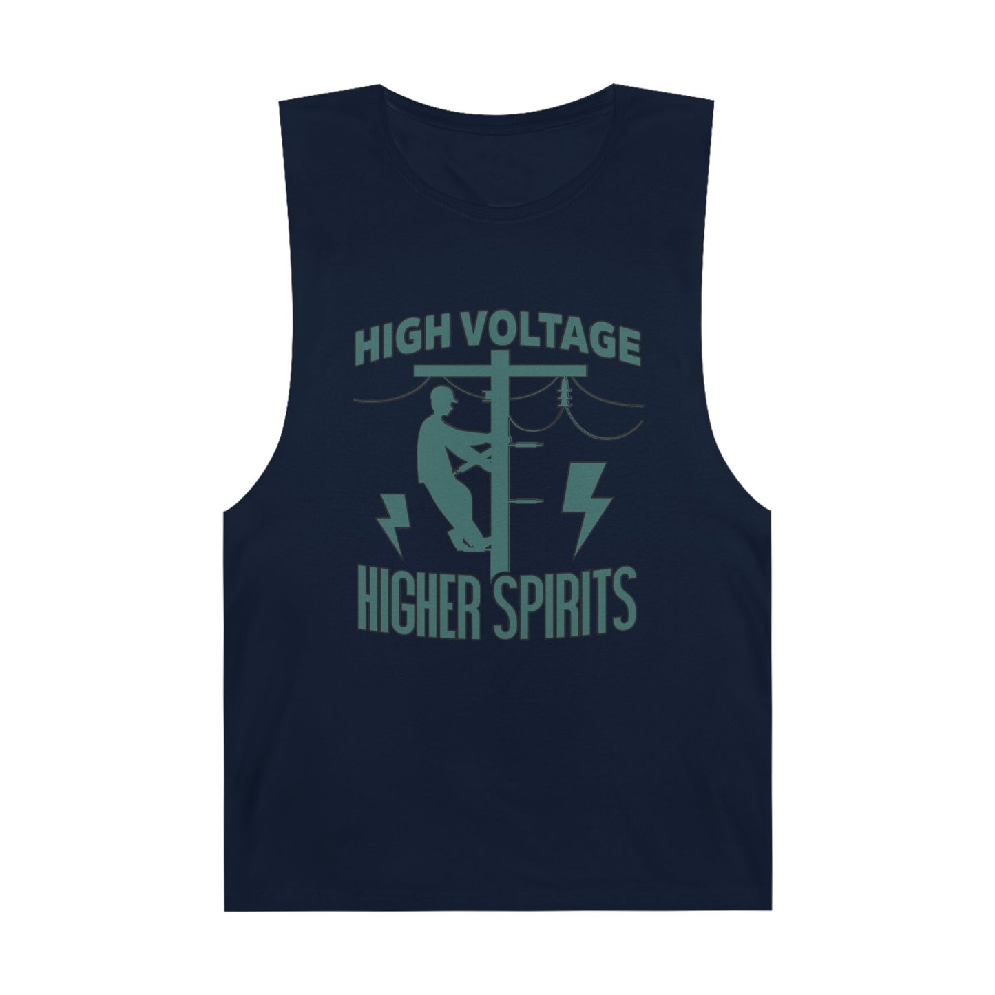 Lineman Tank - High Voltage Higher Spirits-copper patina