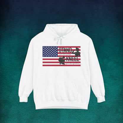 Comfort Colors Stand for the Flag, Kneel for the Fallen Hoodie (female)