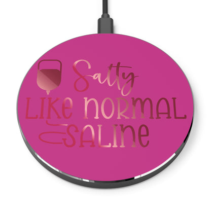 Salty Saline Wireless Charger | Fast Charging Pad for Healthcare Professionals