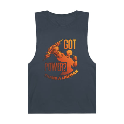 Lineman Tank - Got Power Thank A Lineman - sky 24