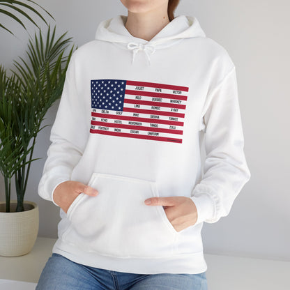 Gildan Phonetic Flag Hoodie