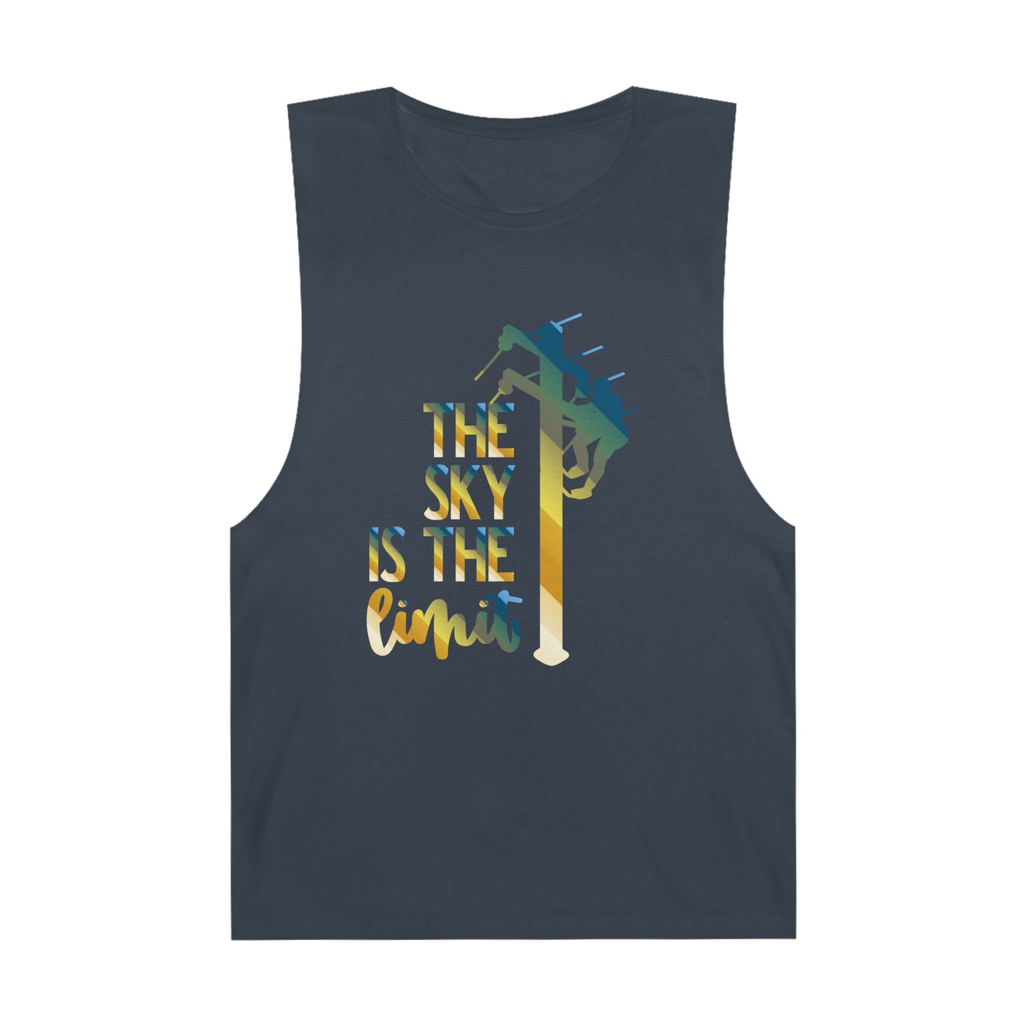 Lineman Tank - the-sky-is-the-limit-lineman colored chrome