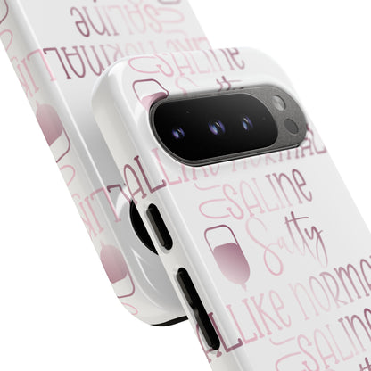 Google Pixel Tough Case - Salty Saline Like Normal Saline - White