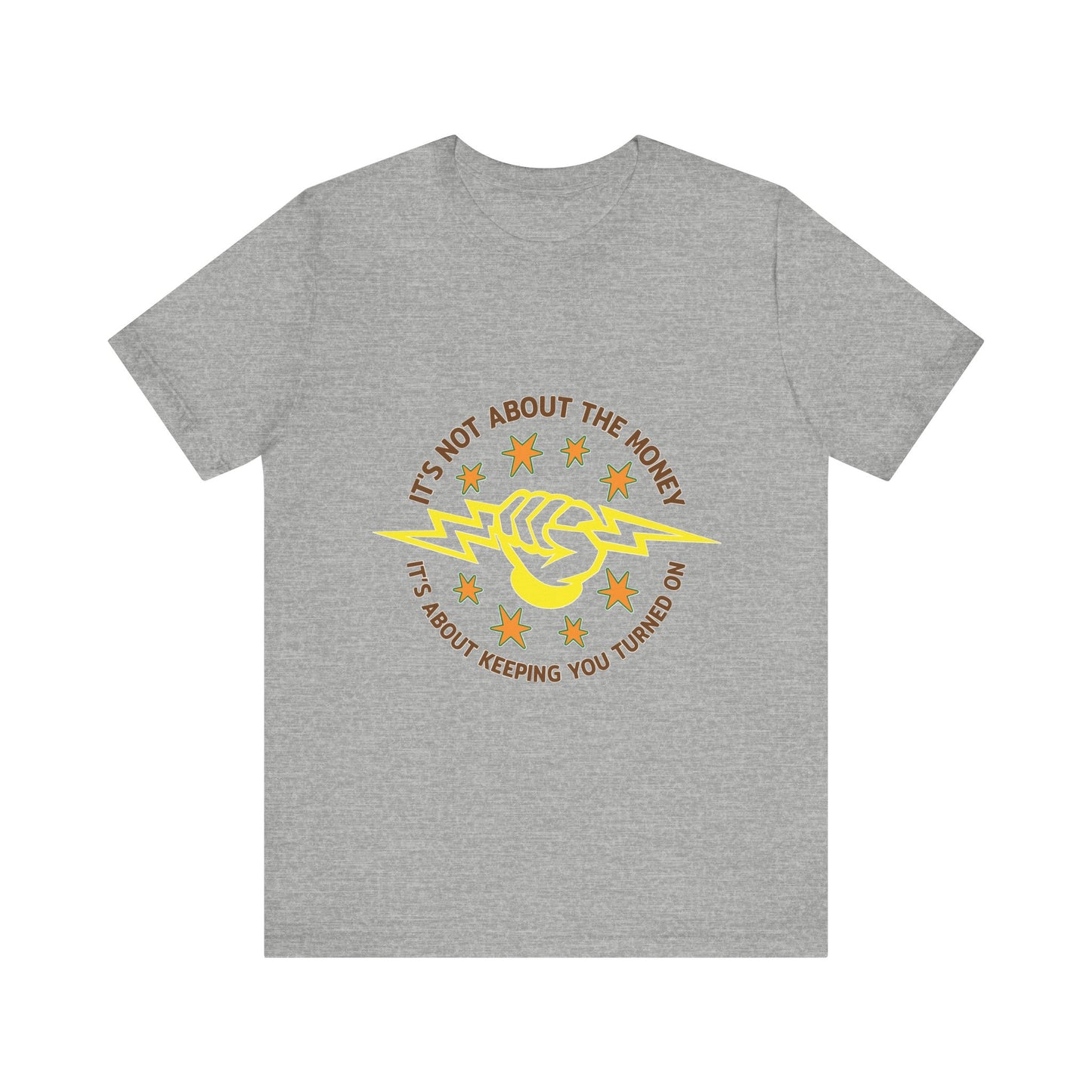Lineman T-shirt - Its Not About The Money-color