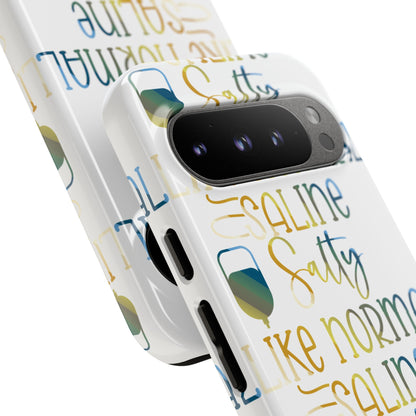 Google Pixel Tough Case - Salty Saline Like Normal Saline - White