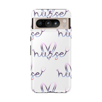 Google Pixel Tough Case - Nurse Stethoscope - White