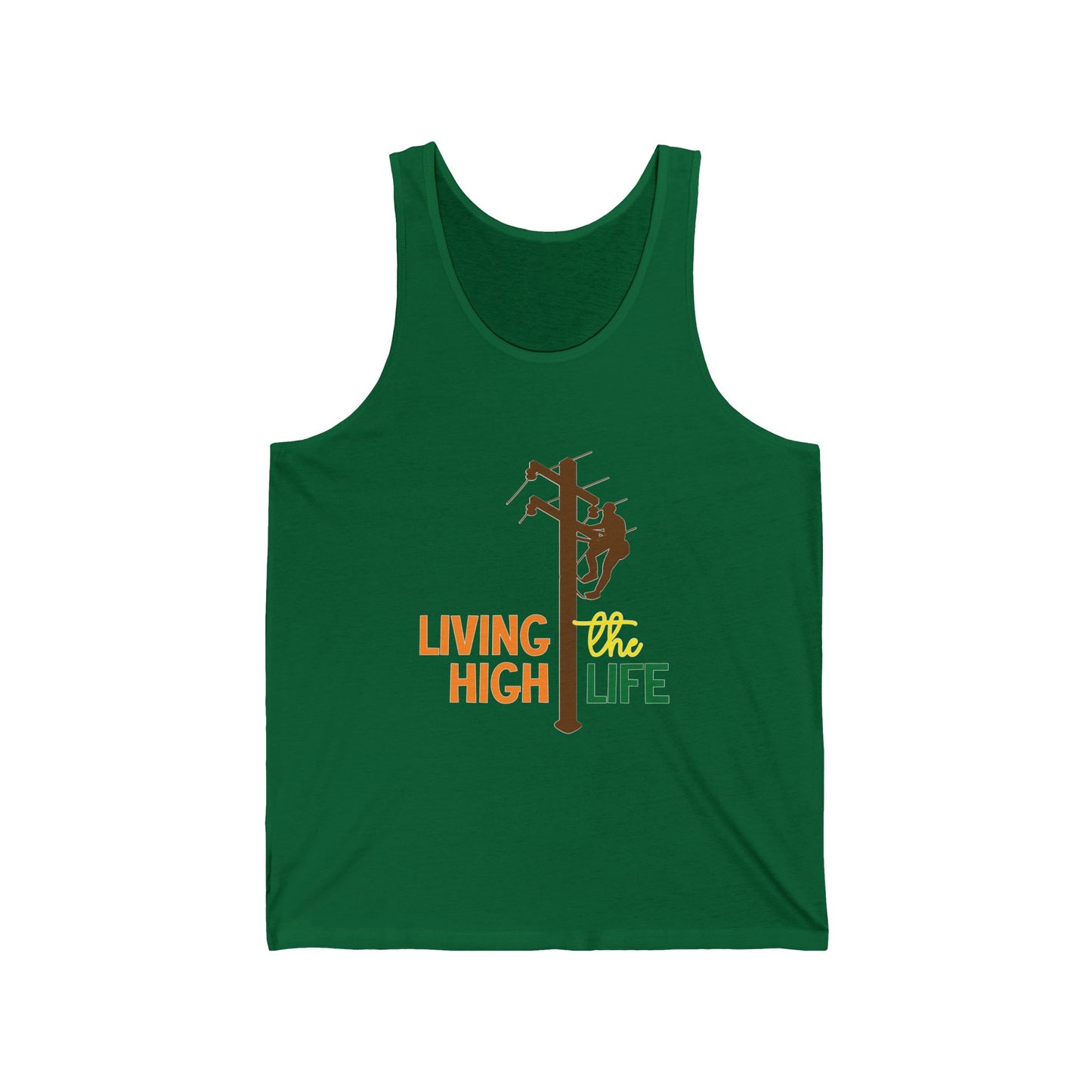 Lineman T-shirt - living the high life - color
