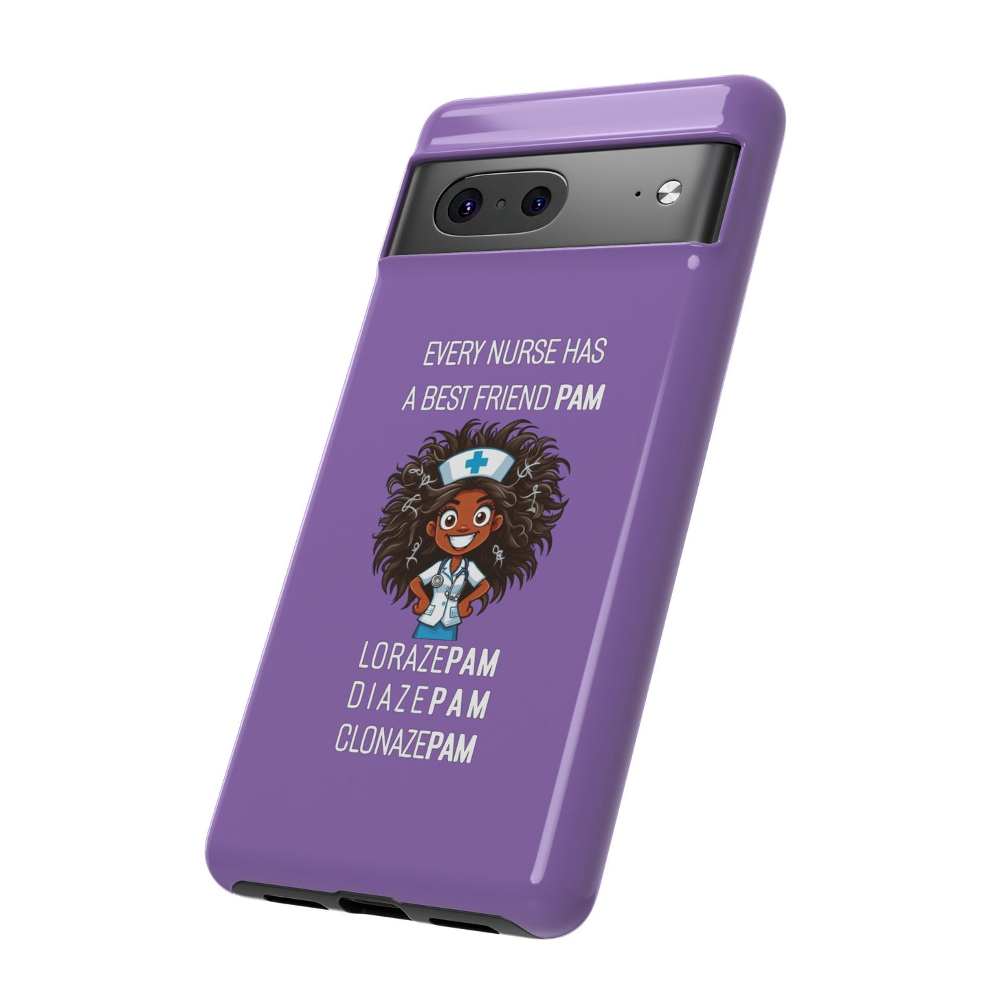 Nurse Google Pixel Tough Case - Every Nurse Has a Friend Named PAM Design (2) - Light Purple