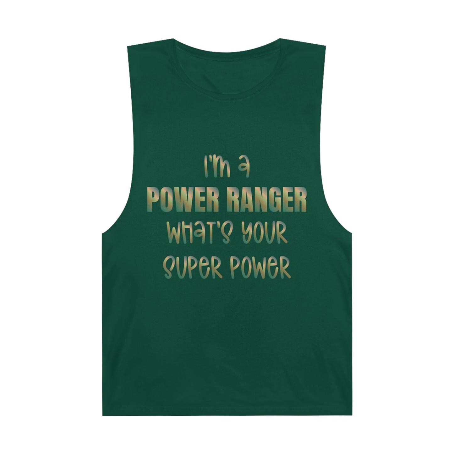 Lineman Tank - power ranger super power copper patina
