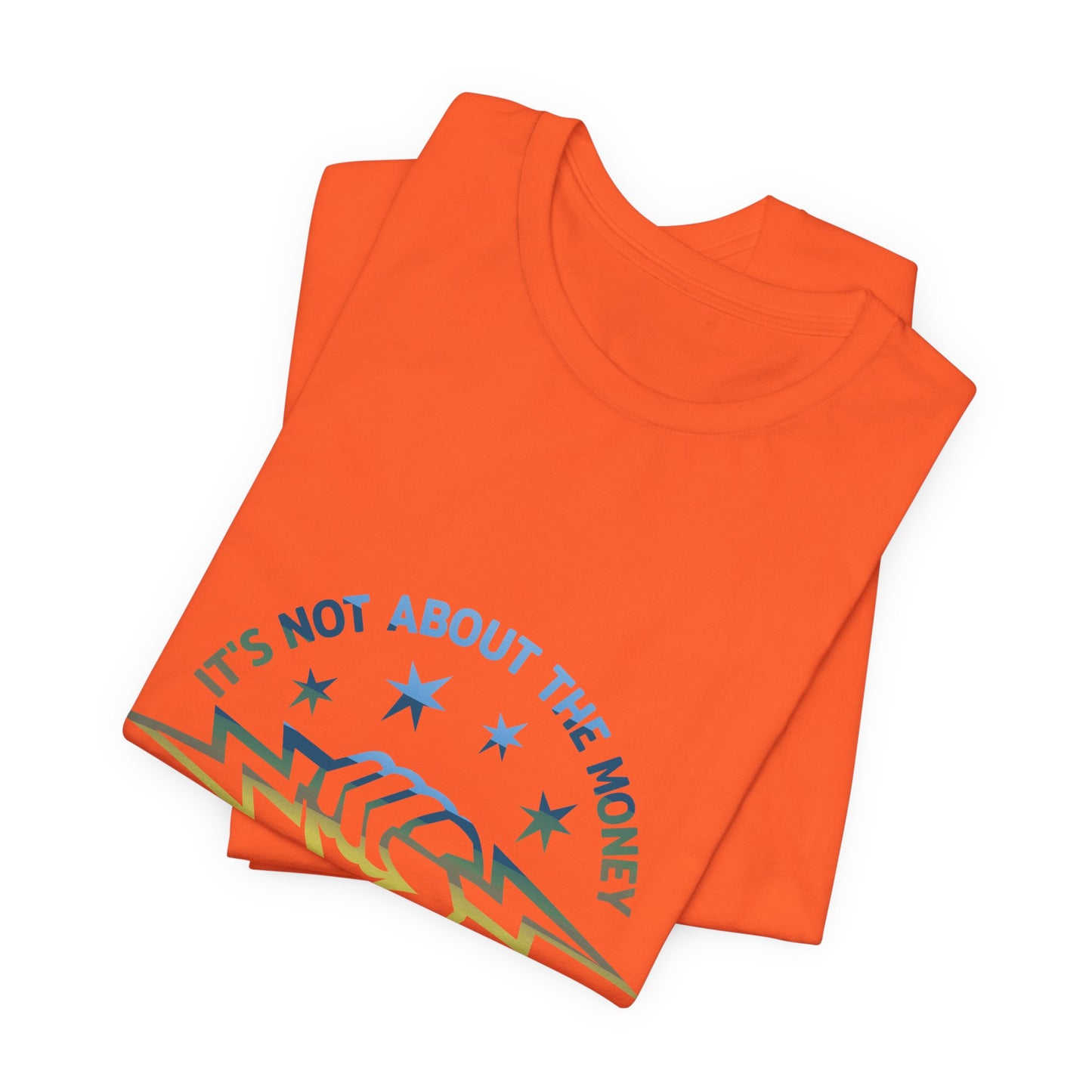 Lineman T-shirt - Its Not About The Money-colored chrome