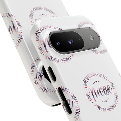 Google Pixel Tough Case - Nurse Circle  - White