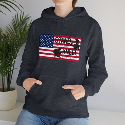 Gildan Stand for the Flag, Kneel for the Fallen Hoodie (Female)