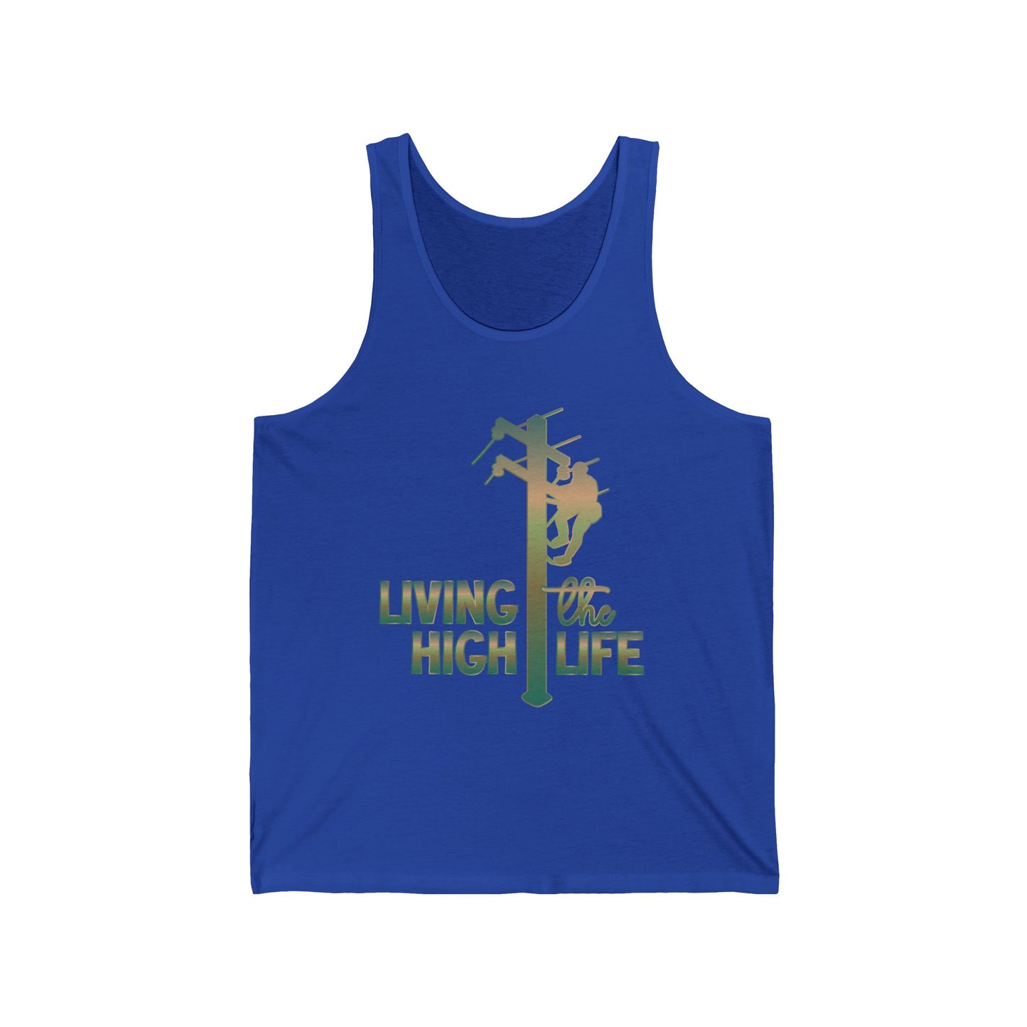 Lineman T-shirt - living the high life - copper patina
