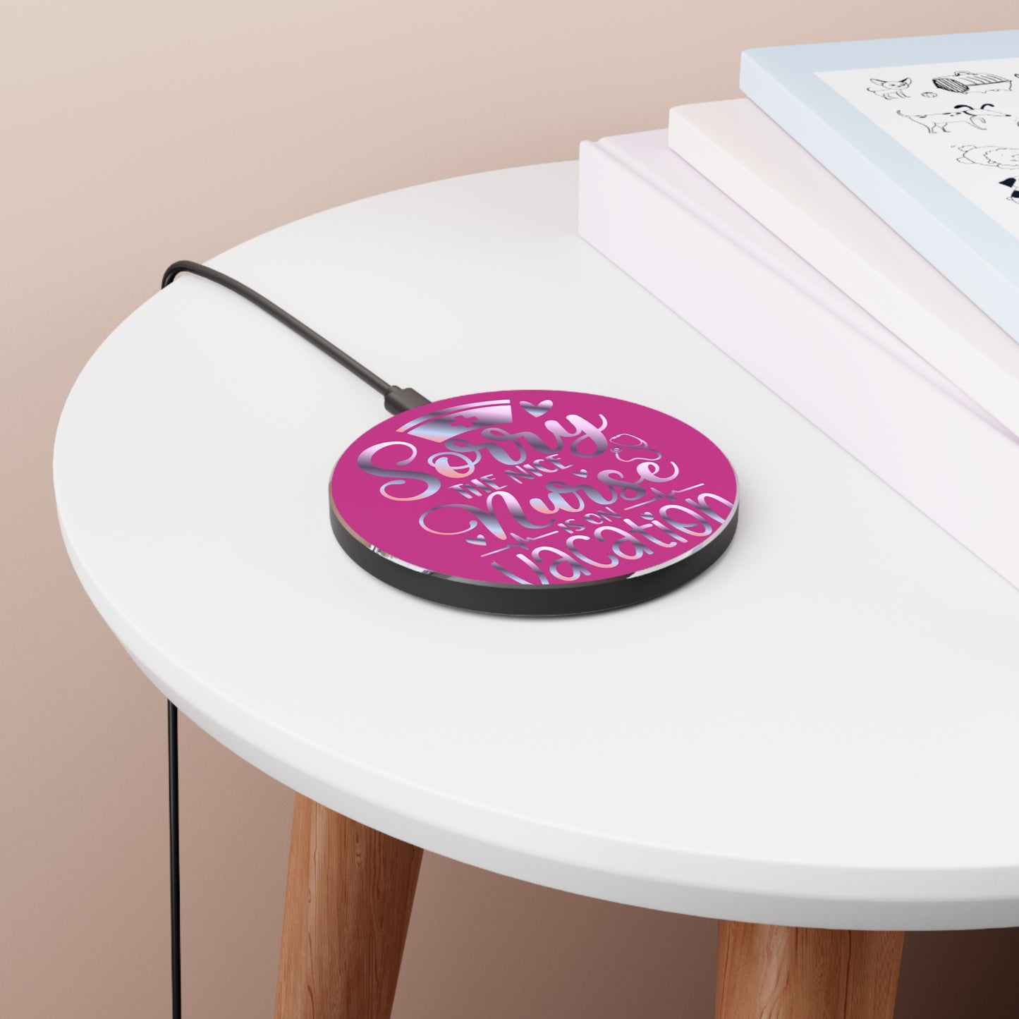 Nice Nurse Vacation Wireless Charger | Fast Charging Pad for Healthcare Professionals