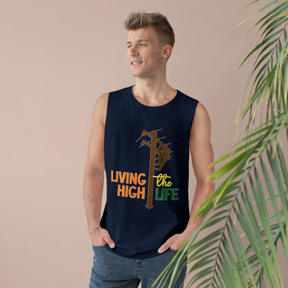 Lineman Tank - living the high life - color