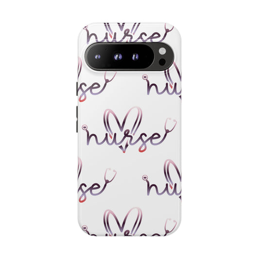 Google Pixel Tough Case - Nurse Stethoscope - White