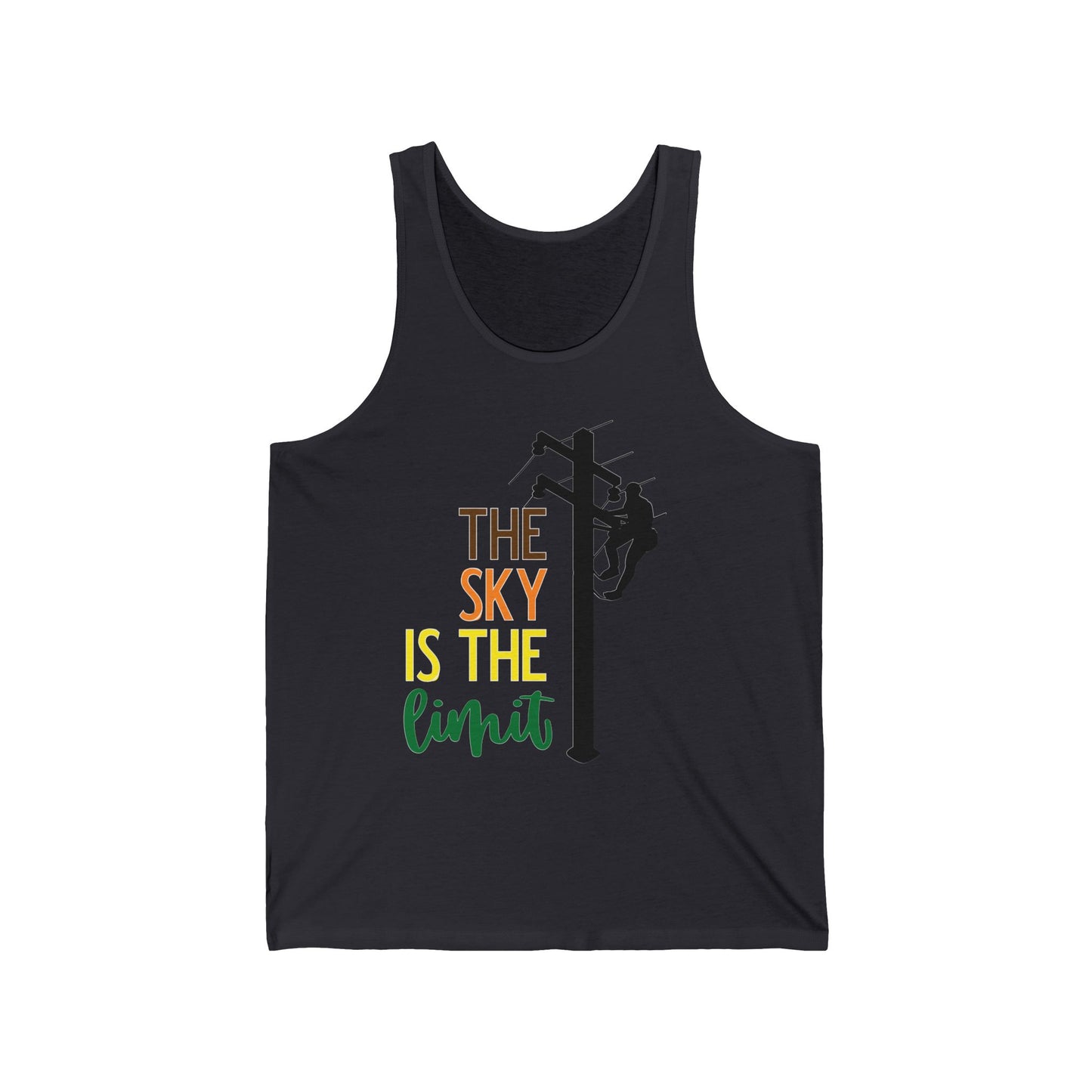 Lineman T-shirt - the-sky-is-the-limit-lineman color