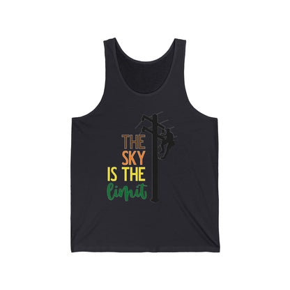 Lineman T-shirt - the-sky-is-the-limit-lineman color