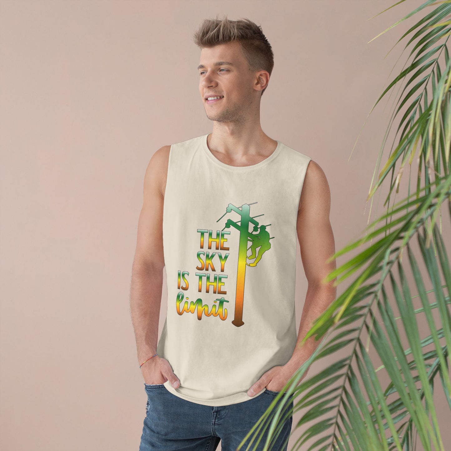 Lineman Tank - the-sky-is-the-limit-lineman gradient