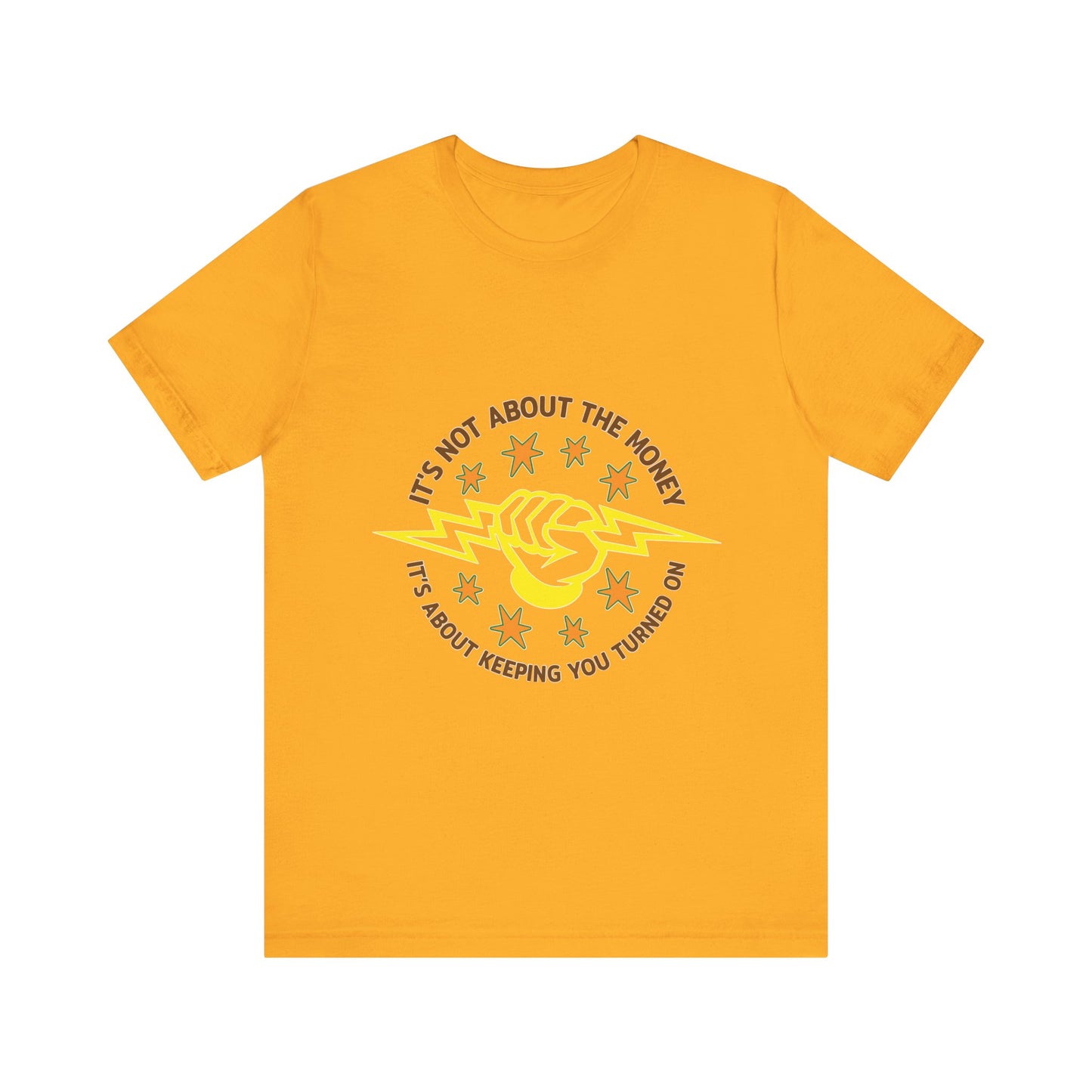 Lineman T-shirt - Its Not About The Money-color