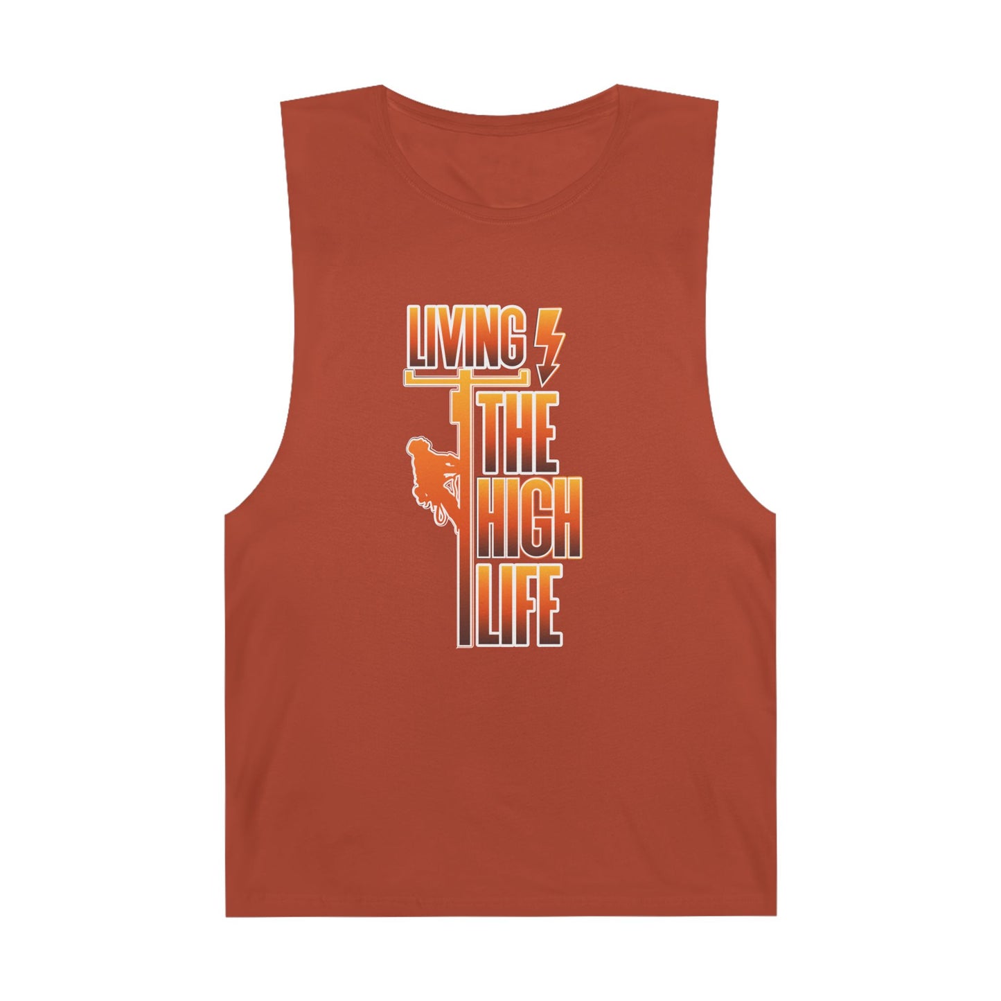 Lineman Tank - Living The High Life-sky 24