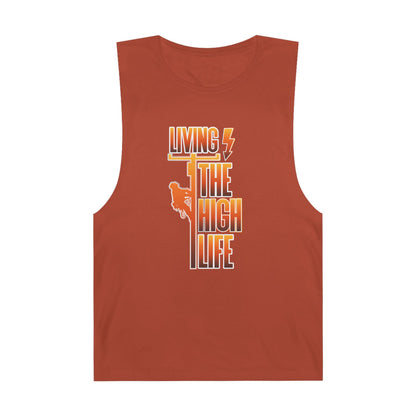 Lineman Tank - Living The High Life-sky 24