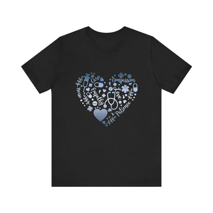Monogram Heart 1 blue steel