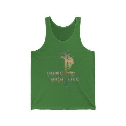 Lineman T-shirt - living the high life - copper patina
