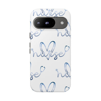 Google Pixel Tough Case - Nurse Stethoscope - White