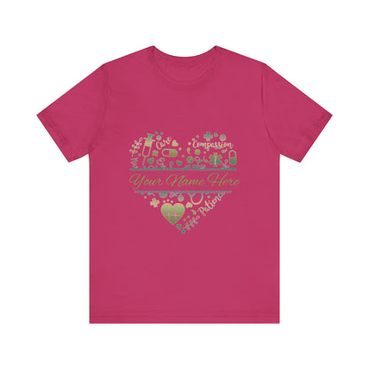 Monogram Heart copper patina
