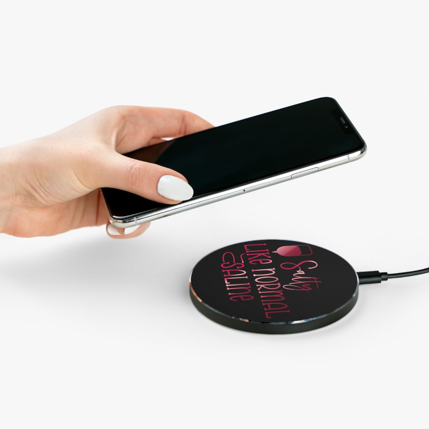 Salty Saline Wireless Charger | Fast Charging Pad for Healthcare Professionals