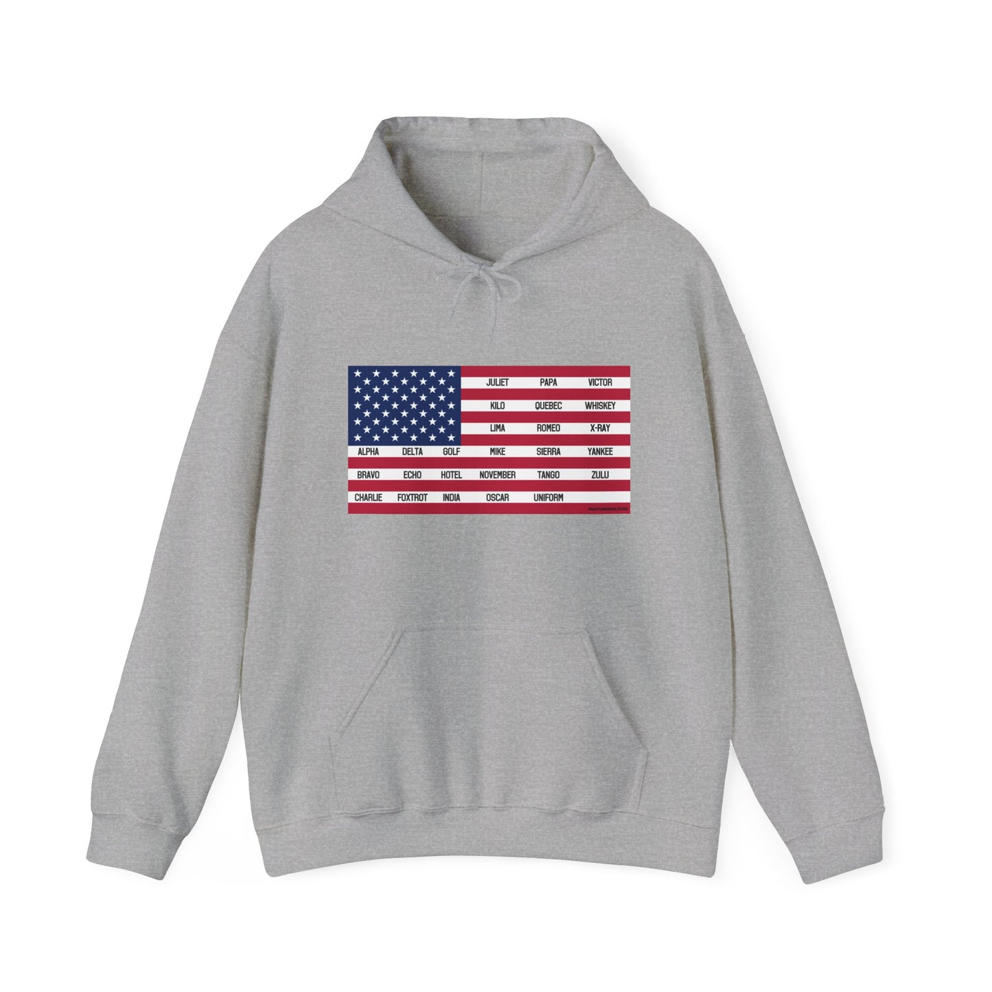 Gildan Phonetic Flag Hoodie