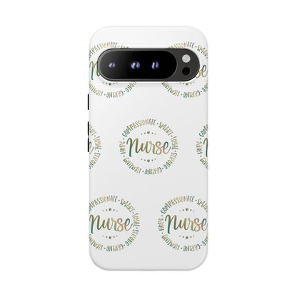 Google Pixel Tough Case - Nurse Circle  - White